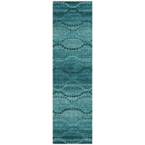 Addison Chantille ACN2031 Gradient Machine Made Transitional Turquoise Rug