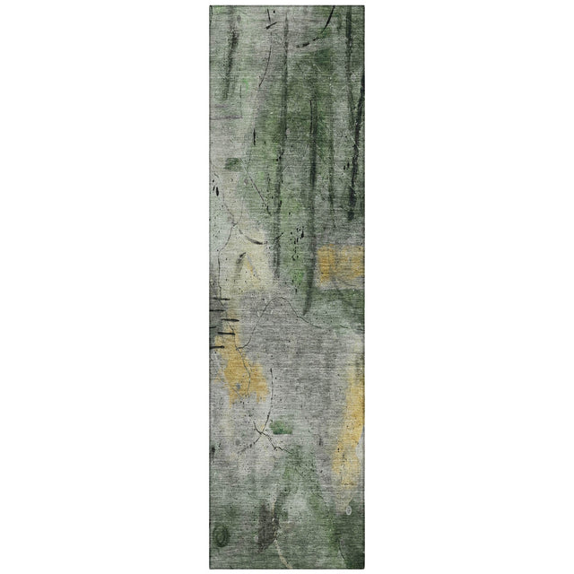 Addison Chantille ACN2032 Abstract Machine Made Transitional Pewter Rug