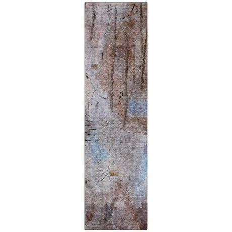 Addison Chantille ACN2032 Abstract Machine Made Transitional Taupe Rug
