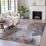 Addison Chantille ACN2032 Abstract Machine Made Transitional Taupe Rug
