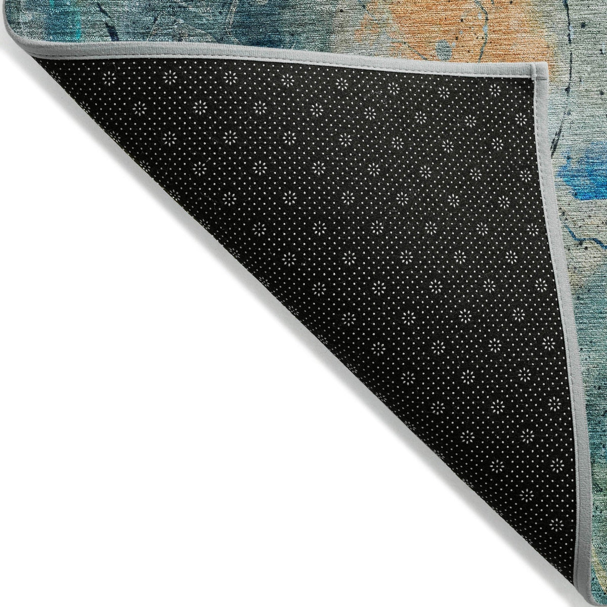 Addison Chantille ACN2032 Abstract Machine Made Transitional Teal Rug