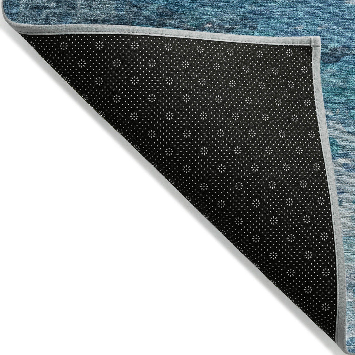 Addison Chantille ACN2034 Abstract Machine Made Transitional Blue Rug