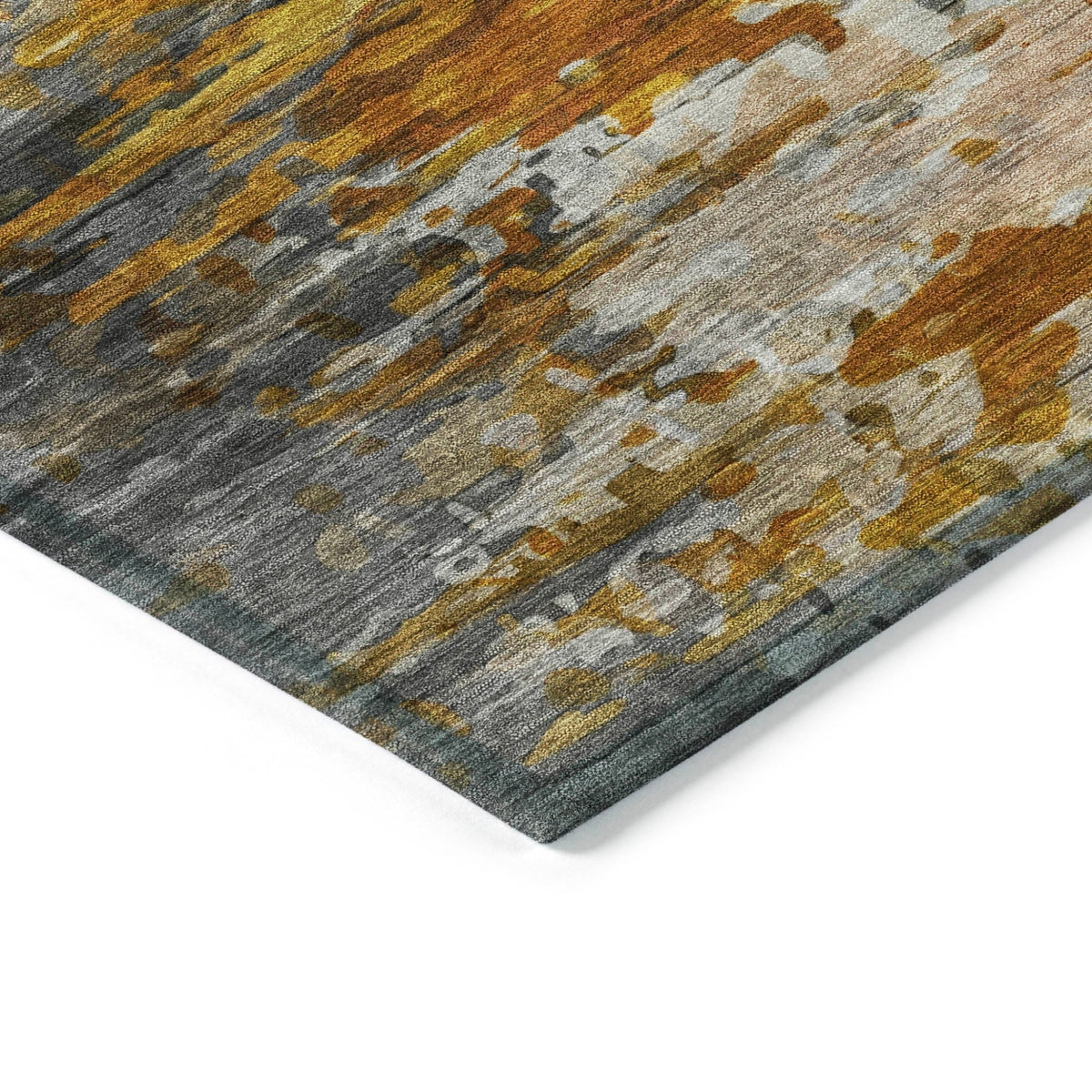 Addison Chantille ACN2034 Abstract Machine Made Transitional Copper Rug