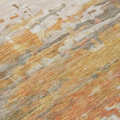 Addison Chantille ACN2034 Abstract Machine Made Transitional Khaki Rug