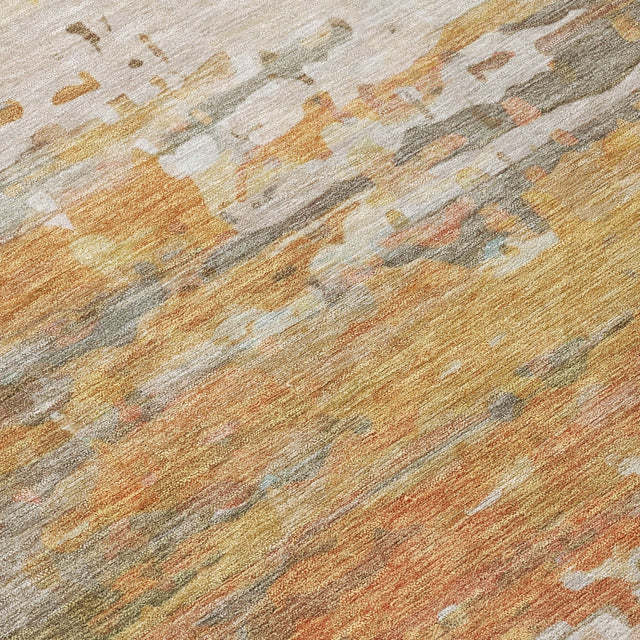 Addison Chantille ACN2034 Abstract Machine Made Transitional Khaki Rug