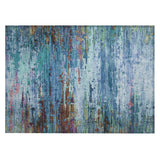 Addison Chantille ACN2035 Abstract Machine Made Transitional Blue Rug
