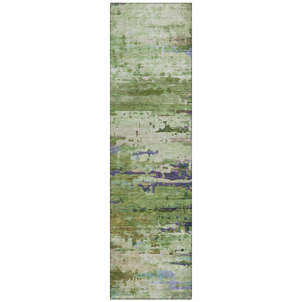 Addison Chantille ACN2035 Abstract Machine Made Transitional Green Rug