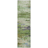 Addison Chantille ACN2035 Abstract Machine Made Transitional Green Rug