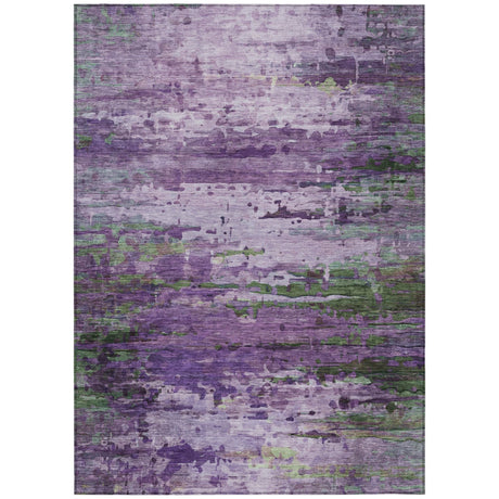 Addison Chantille ACN2035 Abstract Machine Made Transitional Purple Rug