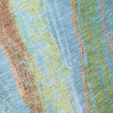 Addison Chantille ACN2037 Swirls Machine Made Transitional Blue Rug