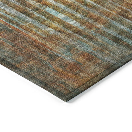 Addison Chantille ACN2038 Abstract Machine Made Transitional Paprika Rug