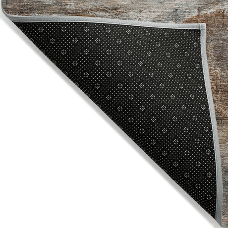 Addison Chantille ACN2039 Abstract Machine Made Transitional Brown Rug