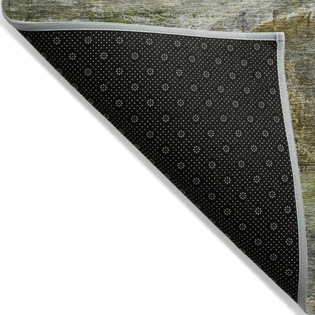 Addison Chantille ACN2039 Abstract Machine Made Transitional Olive Rug