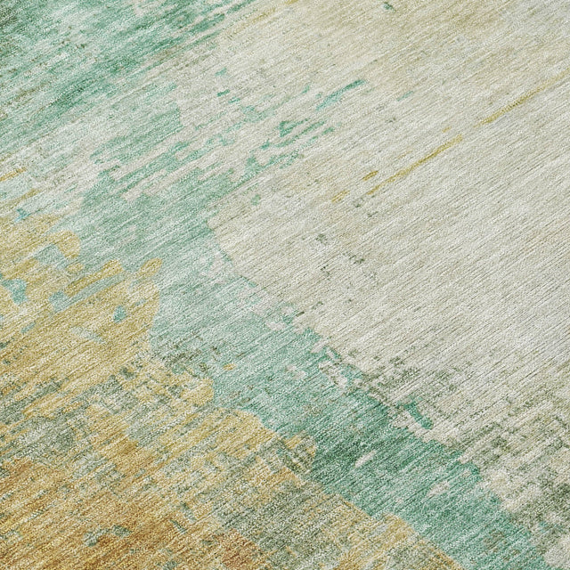Addison Chantille ACN2041 Abstract Machine Made Transitional Aloe Rug