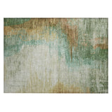 Addison Chantille ACN2041 Abstract Machine Made Transitional Aloe Rug