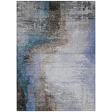 Addison Chantille ACN2041 Abstract Machine Made Transitional Brown Rug
