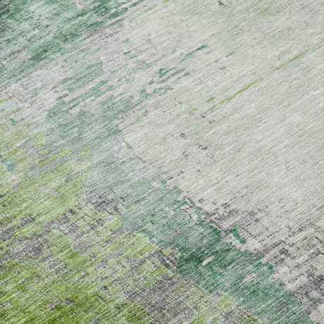 Addison Chantille ACN2041 Abstract Machine Made Transitional Green Rug