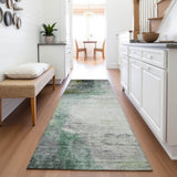 Addison Chantille ACN2041 Abstract Machine Made Transitional Green Rug