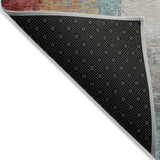 Addison Chantille ACN2041 Abstract Machine Made Transitional Teal Rug