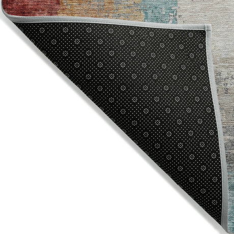 Addison Chantille ACN2041 Abstract Machine Made Transitional Teal Rug