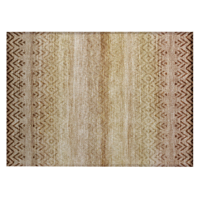 Addison Chantille ACN2042 Geometric Machine Made Transitional Beige Rug