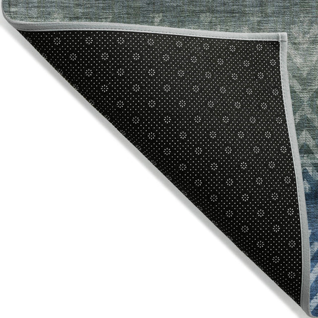 Addison Chantille ACN2042 Geometric Machine Made Transitional Blue Rug