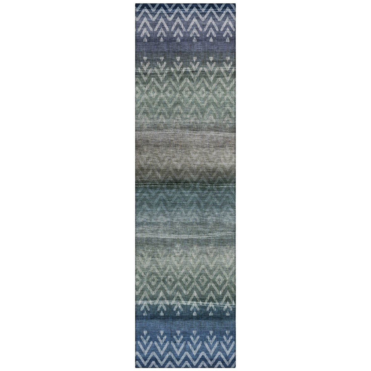 Addison Chantille ACN2042 Geometric Machine Made Transitional Blue Rug