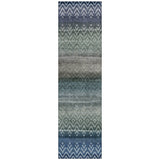 Addison Chantille ACN2042 Geometric Machine Made Transitional Blue Rug