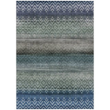 Addison Chantille ACN2042 Geometric Machine Made Transitional Blue Rug