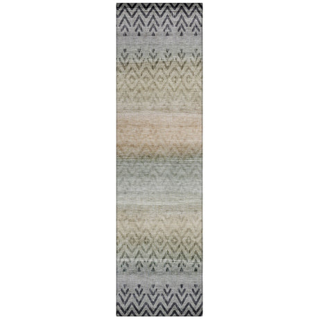Addison Chantille ACN2042 Geometric Machine Made Transitional Gray Rug