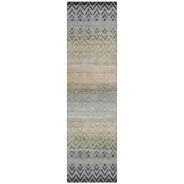 Addison Chantille ACN2042 Geometric Machine Made Transitional Gray Rug