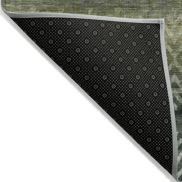 Addison Chantille ACN2042 Geometric Machine Made Transitional Green Rug