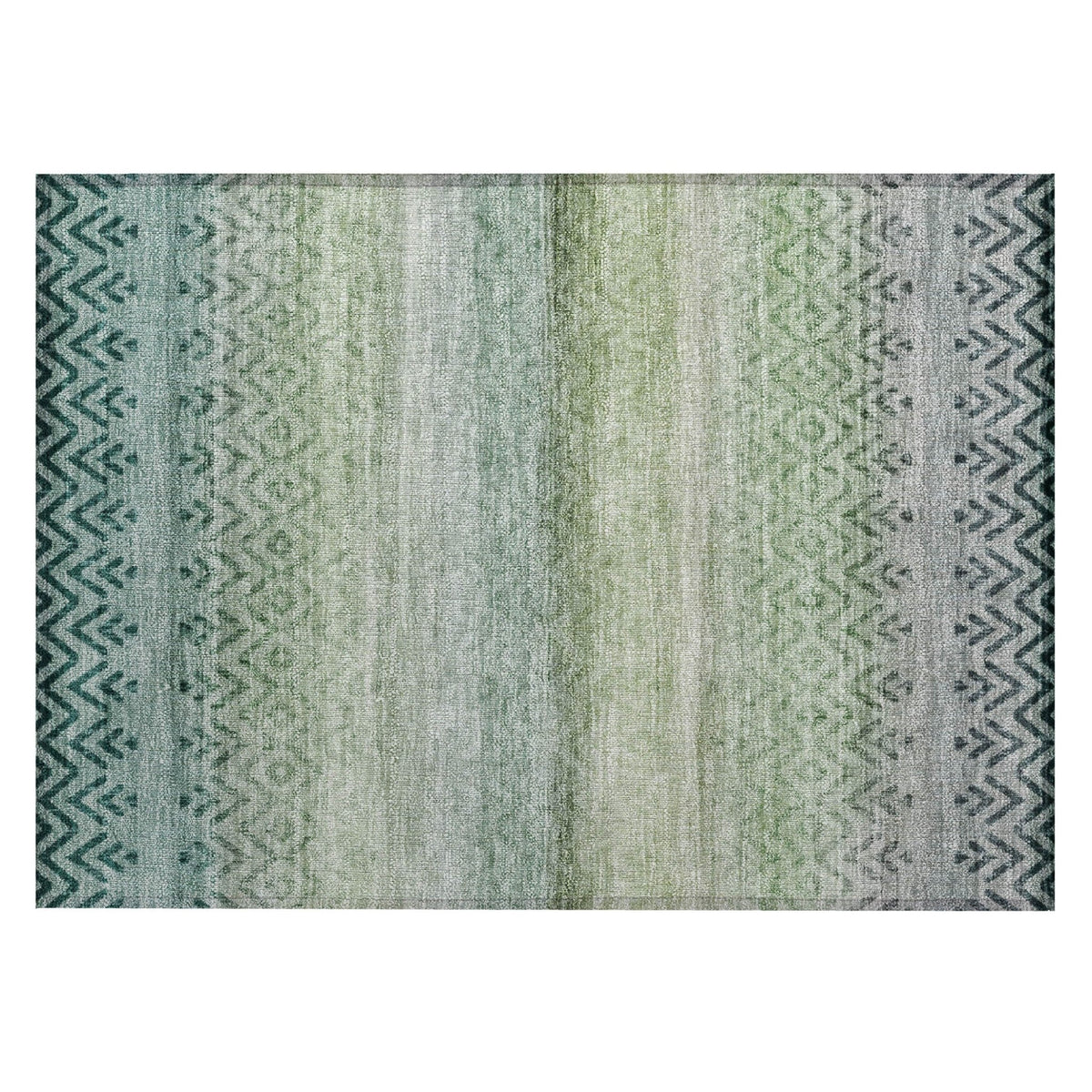 Addison Chantille ACN2042 Geometric Machine Made Transitional Teal Rug