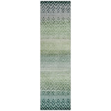 Addison Chantille ACN2042 Geometric Machine Made Transitional Teal Rug