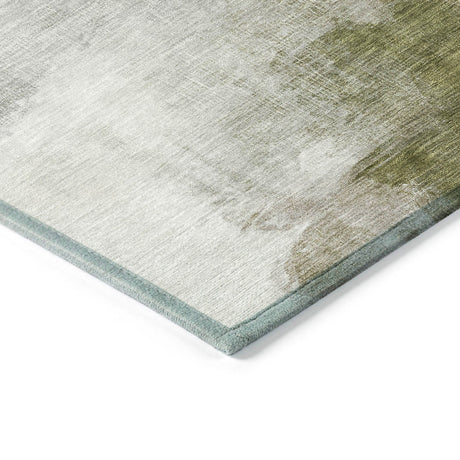 Addison Chantille ACN2043 Abstract Machine Made Transitional Green Rug