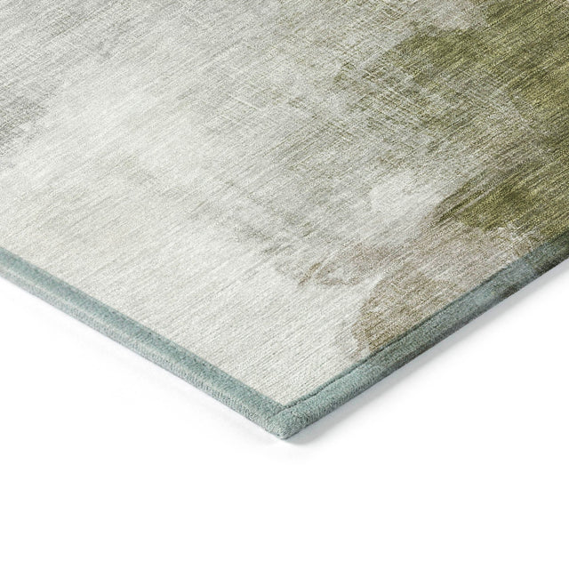 Addison Chantille ACN2043 Abstract Machine Made Transitional Green Rug
