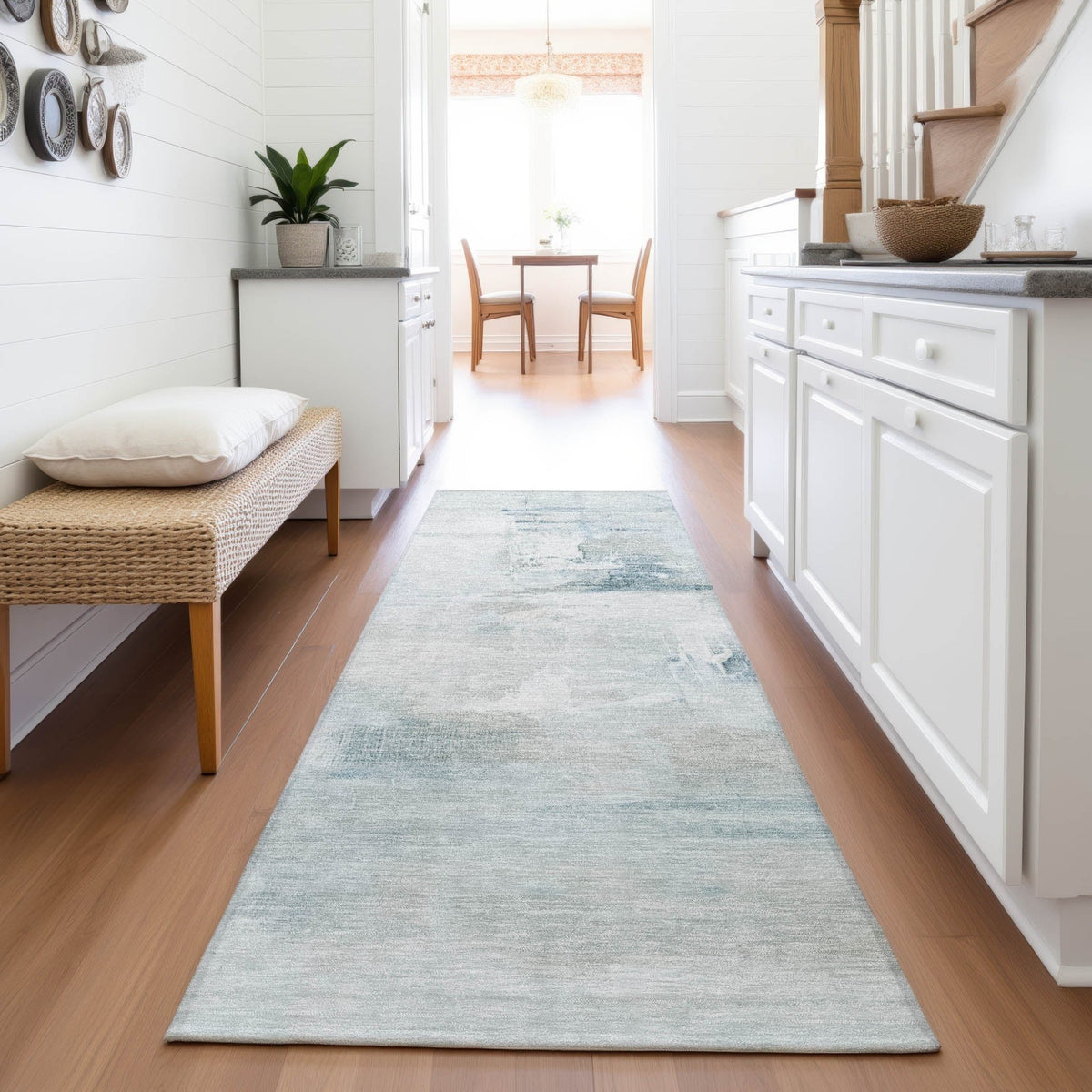 Addison Chantille ACN2044 Abstract Machine Made Transitional Sky Rug