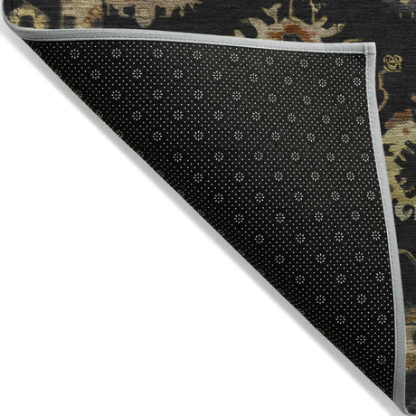 Addison Chantille ACN2045 Global Machine Made Traditional Black Rug