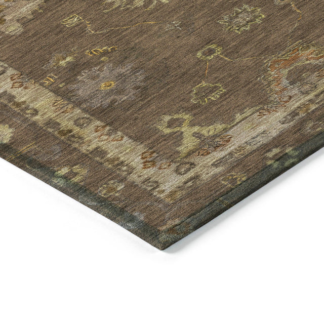 Addison Chantille ACN2045 Global Machine Made Traditional Chocolate Rug