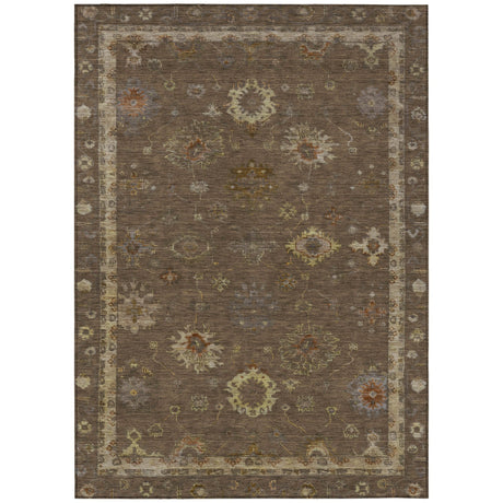 Addison Chantille ACN2045 Global Machine Made Traditional Chocolate Rug