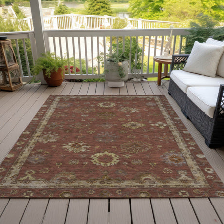 Addison Chantille ACN2045 Global Machine Made Traditional Paprika Rug