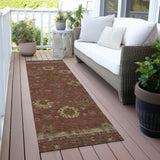 Addison Chantille ACN2045 Global Machine Made Traditional Paprika Rug