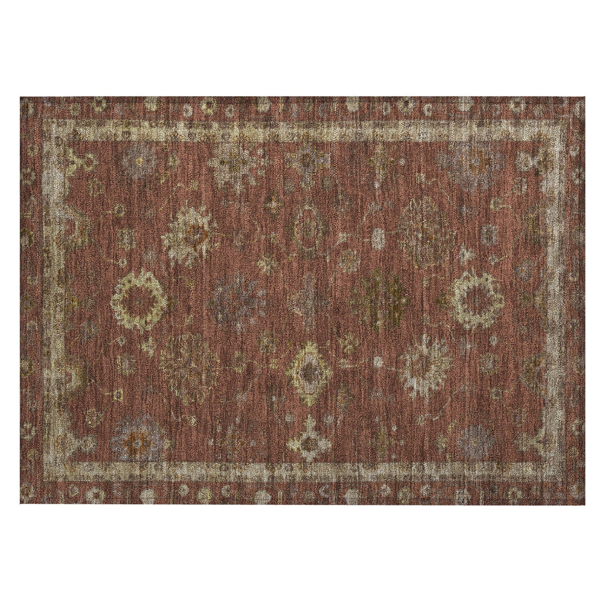Addison Chantille ACN2045 Global Machine Made Traditional Paprika Rug