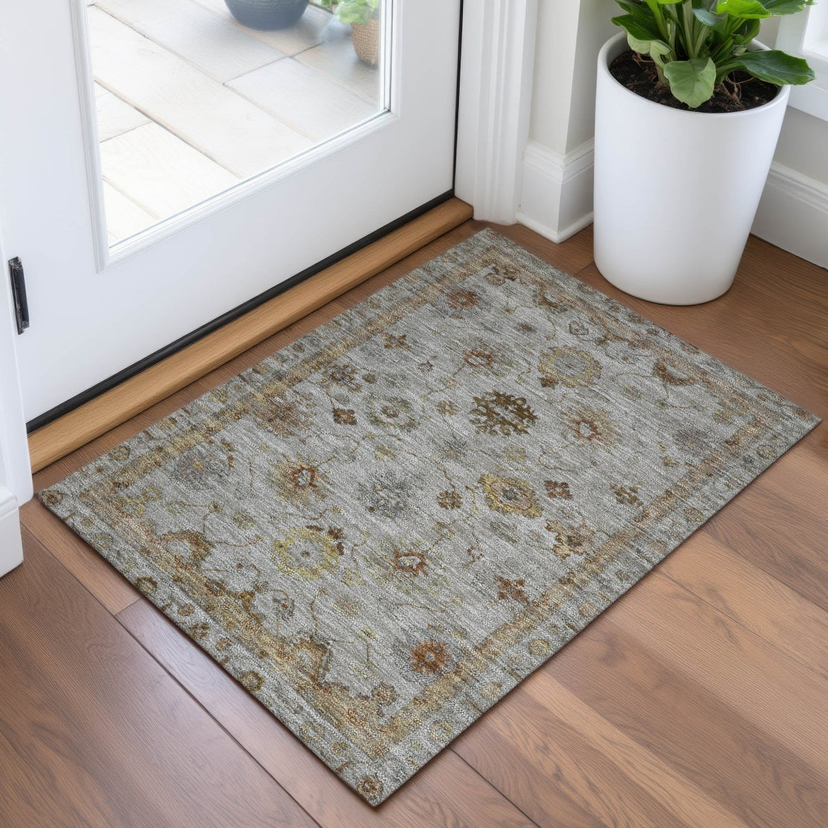 Addison Chantille ACN2045 Global Machine Made Traditional Taupe Rug