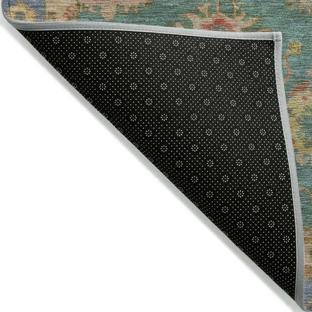 Addison Chantille ACN2045 Global Machine Made Traditional Teal Rug