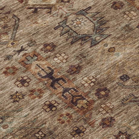 Addison Chantille ACN2047 Global Machine Made Traditional Brown Rug