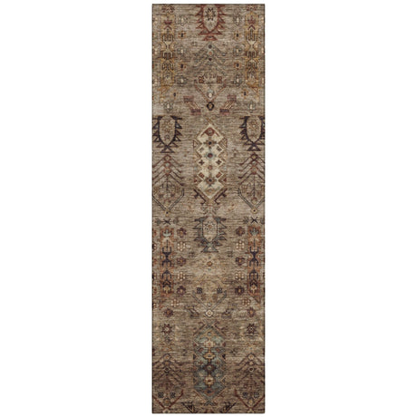 Addison Chantille ACN2047 Global Machine Made Traditional Brown Rug