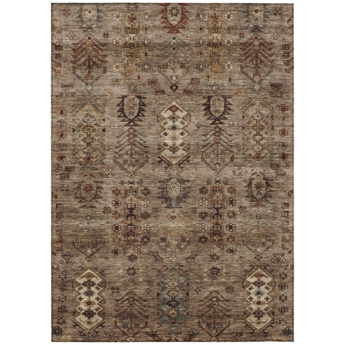 Addison Chantille ACN2047 Global Machine Made Traditional Brown Rug