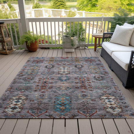 Addison Chantille ACN2047 Global Machine Made Traditional Gray Rug