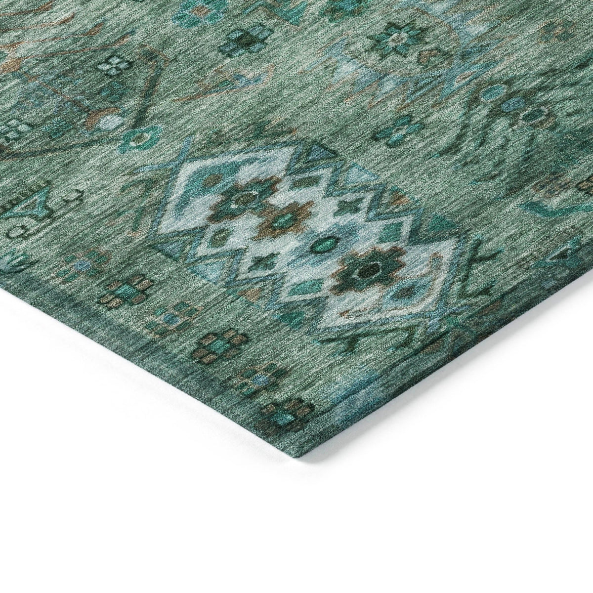 Addison Chantille ACN2047 Global Machine Made Traditional Green Rug